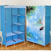 Тканевый шкаф складной STORAGE WARDROBE KM-105 на 2 секции (106х45х170 см), органайзер для одежды