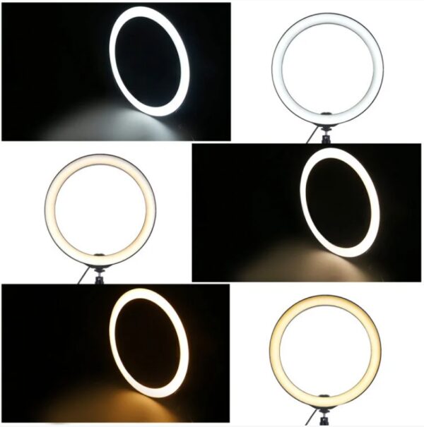 Кольцевая светодиодная Led лампа для блогера селфи фотографа визажиста D 26 см Ring