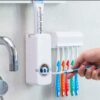 Дозатор автоматический зубной пасты Toothpaste Dispenser с держателем зубных щеток Toothbrush holder