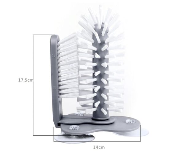 Щётка для мытья стаканов и бутылок Multi-Function Suction Cup Brush, стеклоотмыватель