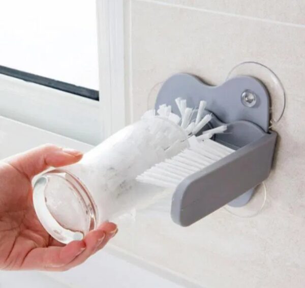 Щётка для мытья стаканов и бутылок Multi-Function Suction Cup Brush, стеклоотмыватель