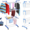 Многоярусная сушилка для белья, вещей, одежды Garment rack with wheels складная