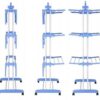 Многоярусная сушилка для белья, вещей, одежды Garment rack with wheels складная
