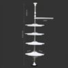 Угловая полка для ванной комнаты Multi Corner Shelf Стойка Стелаж
