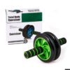Гимнастическое спортивное фитнес колесо Double wheel Abs health abdomen round | Тренажер-ролик для мышц