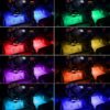 Cветодиодная RGB лента для подсветки салона автомобиля с пультом ДУ 4 шт по 18 лед ELITE LUX EL-1228