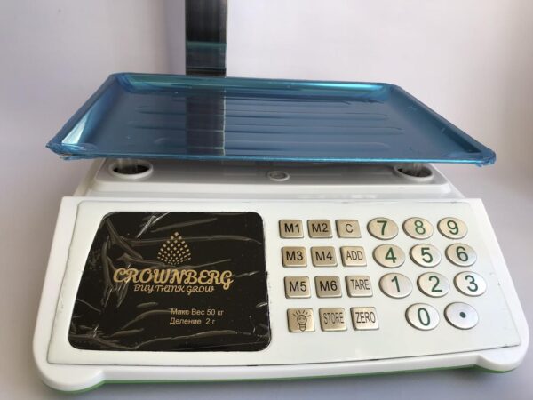 Торговые весы со счетчиком цены Crownberg CB-5008 до 50 кг. Лучшая цена!