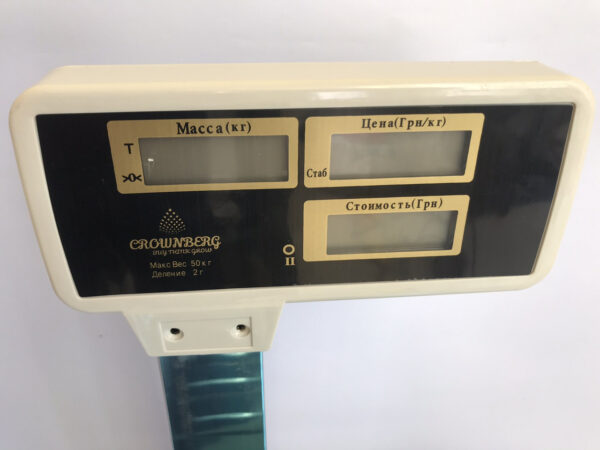 Торговые весы со счетчиком цены Crownberg CB-5008 до 50 кг. Лучшая цена!