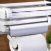 Кухонный тройной держатель Triple Paper Dispenser 3 в 1 для бумажных полотенец пищевой пленки и фольги