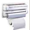 Кухонный тройной держатель Triple Paper Dispenser 3 в 1 для бумажных полотенец пищевой пленки и фольги