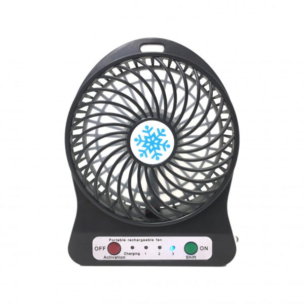 Портативный USB мини-вентилятор с аккумулятором Portable Mini Fan (настольный)