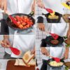 Силиконовый кухонный набор принадлежностей с ведерком 12 предметов. Набор поварешек из силикона ZP-036B