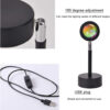 Проекционный светильник Sunset Lamp с эффектом заката, рассвета fm-23