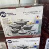 Набор кастрюль и сковорода Higher Kitchen HK-305, Набор посуды с гранитным антипригарным покрытием КРАСНЫЙ