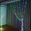 Гирлянда Водопад штора прозрачный провод 3х1,5м 320LED Мультиколор(сине-зелено-красный)