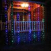 Гирлянда Водопад штора прозрачный провод 3х1,5м 320LED Мультиколор(сине-зелено-красный)