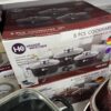 Набор кастрюль Higher Kitchen HK-302 КРАСНЫЕ с гранитным антипригарным покрытием