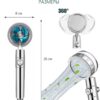 Водосберегающая воронка-насадка для душа Turbocharged shower head с функцией стоп и вращением на 360°