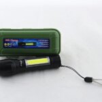 Мощный фонарь карманный аккумуляторный портативный Police BL-511 на аккумуляторе с COB ZOOM USB в кейсе