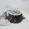 Кастрюля Top Kitchen (черный в белую точку, черный в оранжевую точку и синий) TК00052 24см 4,2 л