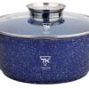 Кастрюля Top Kitchen (черный в белую точку, черный в оранжевую точку и синий) TК00052 24см 4,2 л
