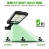 Уличный фонарь на столб с пультом на солнечных батареях Solar Light 6COB