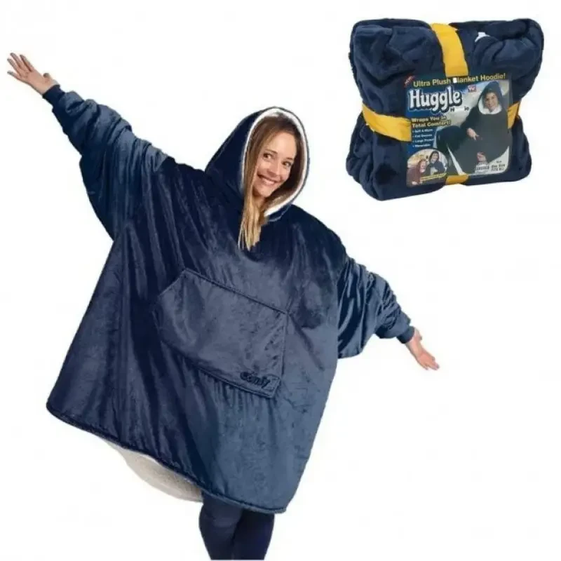 Толстовка плед с капюшоном Huggle Hoodie