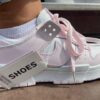 Женские кроссовки  NIKE DUNK , натуральная кожа , белые с розовыми вставками