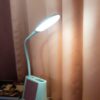 Настольная лампа с зеркалом yw9070 и USB выходом для зарядки телефона Голубой