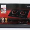Двухкомфорочная настольная инфракрасная электроплита Crownberg CB-1330 на 2000 Вт