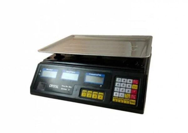 Весы электронные торговые со счетчиком цены Crystal CT-500 до 50 кг