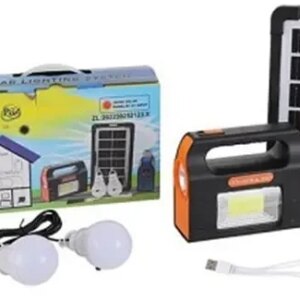 Солнечная зарядная станция + LED фонарь Junai JA-2007 с лампочками + Power Bank