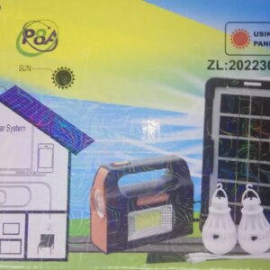Солнечная зарядная станция + LED фонарь Junai JA-2007 с лампочками + Power Bank