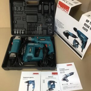 Комплект Makita 3 в 1 Дрель, лобзик, Болгарка / Макита три в одном
