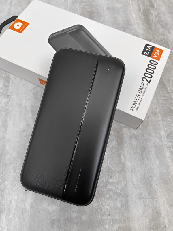 Мощный PowerBank WUW Y94 20000 mAh / Портативный внешний аккумулятор черный