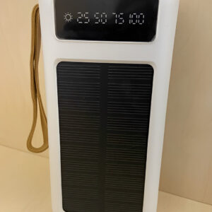 Повербанк Viaking 30000 mAh с солнечной панелью, 4 кабеля, Портативное зарядное устройство