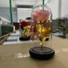 Роза в колбе с LED Маленькая №A54 Розовая
