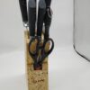 Набор ножей Rainberg RB-8806 на 8 предметов с ножницами + подставка Черный