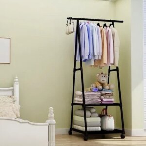 Передвижная напольная вешалка для одежды THE NEW COAT RACK Черный