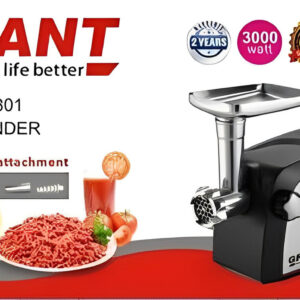 Электро-мясорубка GRANT 6301 3000W металлический корпус соковыжималка