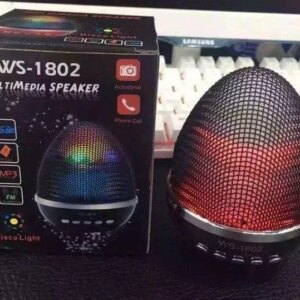 Аккумуляторная беспроводная портативная колонка WS-1802 с функцией Bluetooth, FM радио, со светомузыкой