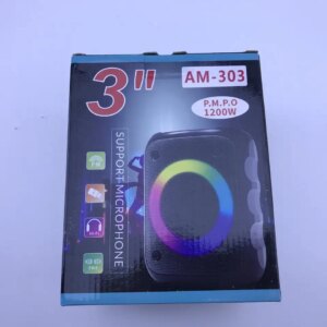 Колонка с LED- подсветкой музыкальная портативная Bluetooth AM-303