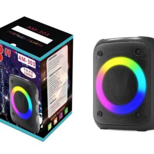 Колонка с LED- подсветкой музыкальная портативная Bluetooth AM-303
