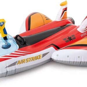 Круг/матрас Плотик надувной самолет Intex 57536 Красный