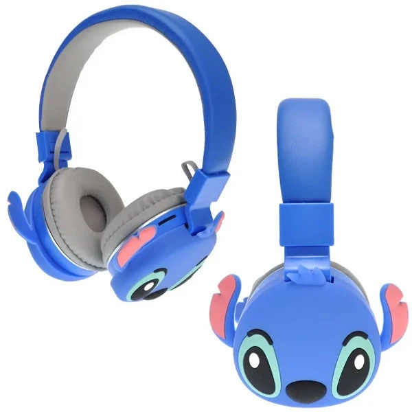 Беспроводные детские Bluetooth наушники "Стич" AH-806 Синие