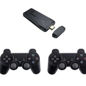 Игровая приставка M8 64gb Mini Game Stick 4K HDMI + 2 беспроводных джойстика, консоль для телевизора