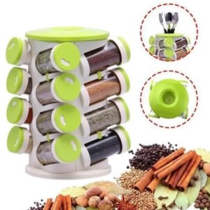Органайзер для специй кухонный вращающийся Spice Rack 16 в 1 Стойка для специй карусель