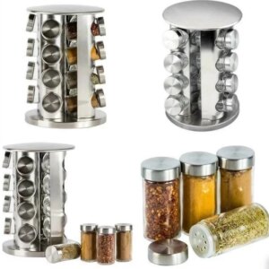 Набор для специй Spice carousel, 16 емкостей (баночек) и Подставка для специй
