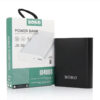 Универсальная мобильная зарядка Power Bank JS-30 Boro 10400 mAh серебристый