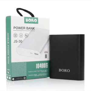 Универсальная мобильная зарядка Power Bank JS-30 Boro 10400 mAh серебристый